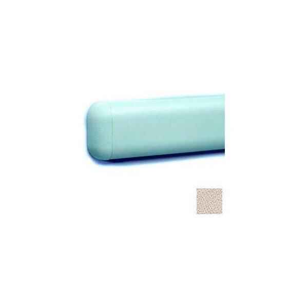 Pawling Wall Guard W/Rounded Top & Bottom Edges, Aluminum Retainer, 2-516"H x 12'L, Khaki Brown WG-3-12-682 - main